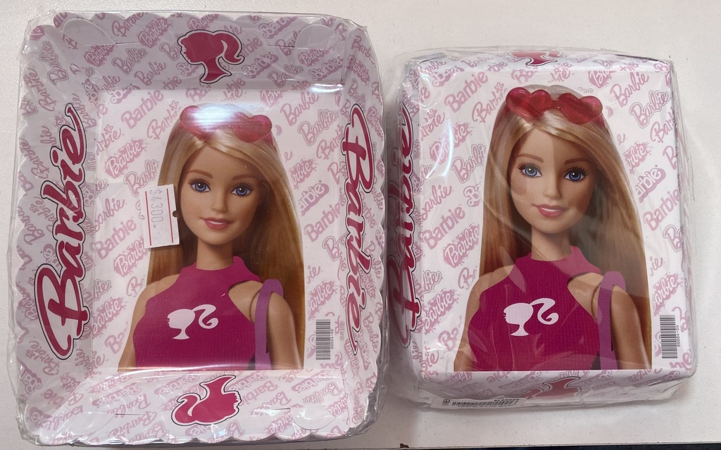 TORTERA PAPEL BARBIE X 12 