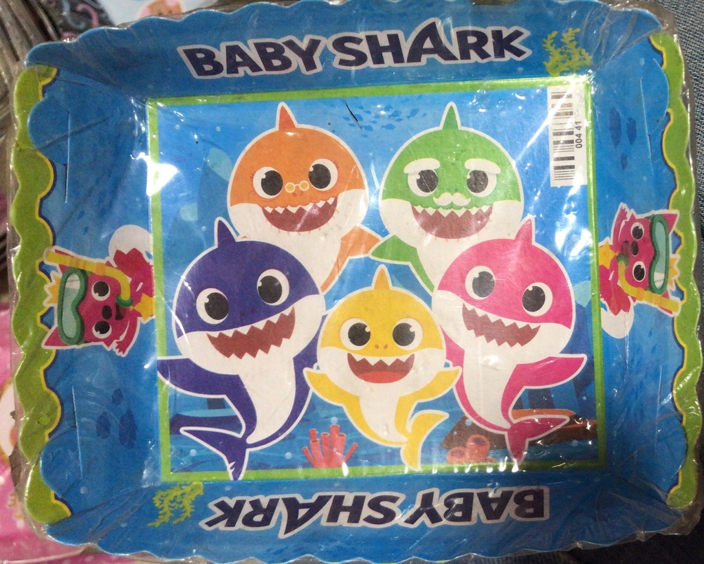 TORTERA PAPEL BABY SHARK X10