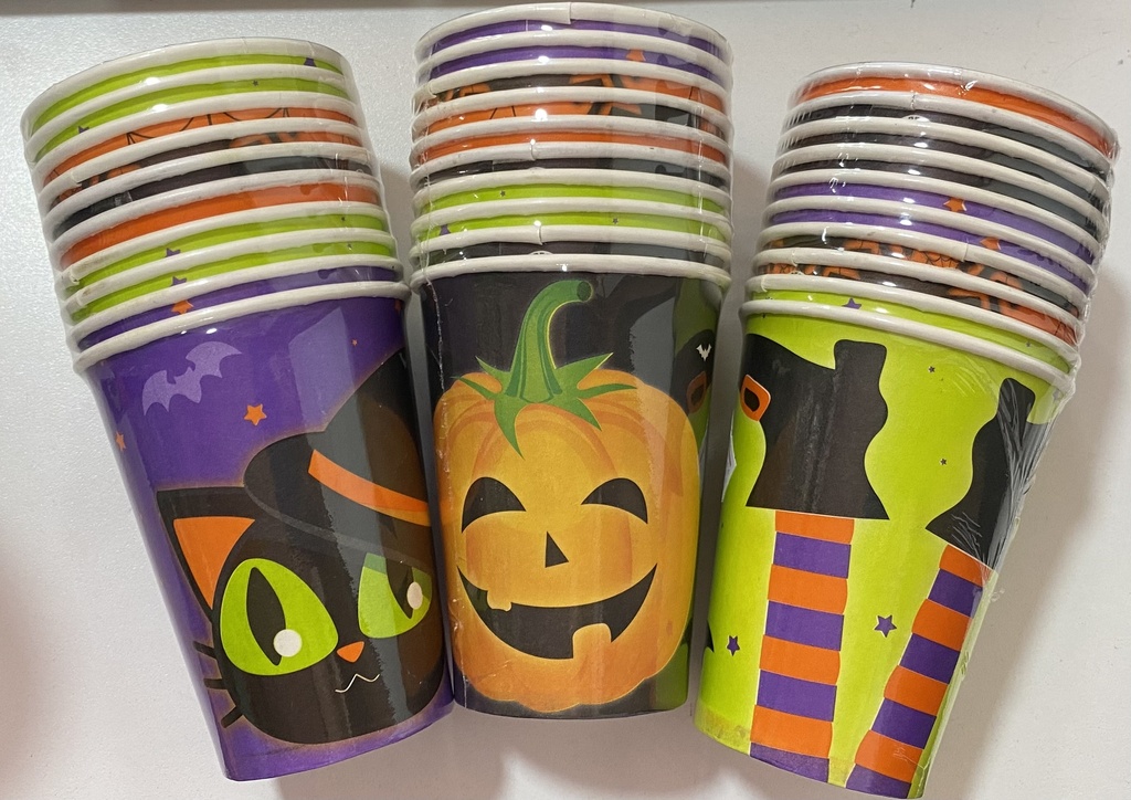 VASO PAPEL HALLOWEEN X 8