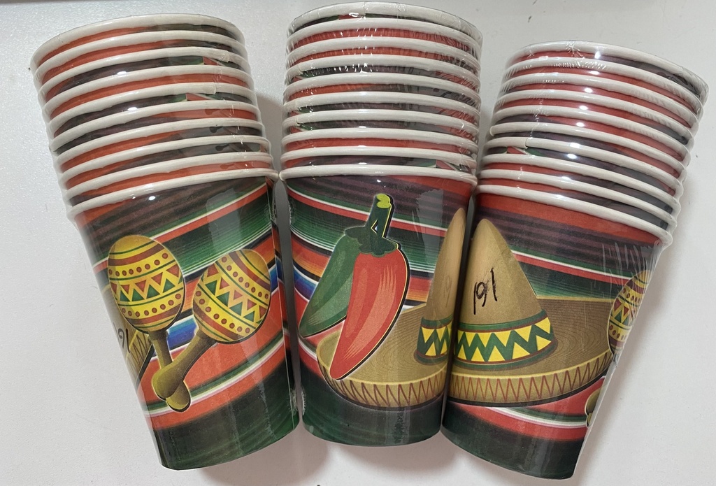 VASO PAPEL MEXICANO X 10