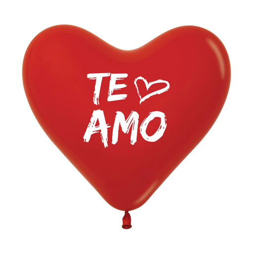 [GLOBOS] C-12 IMP TE AMO MODERNO F ROJO