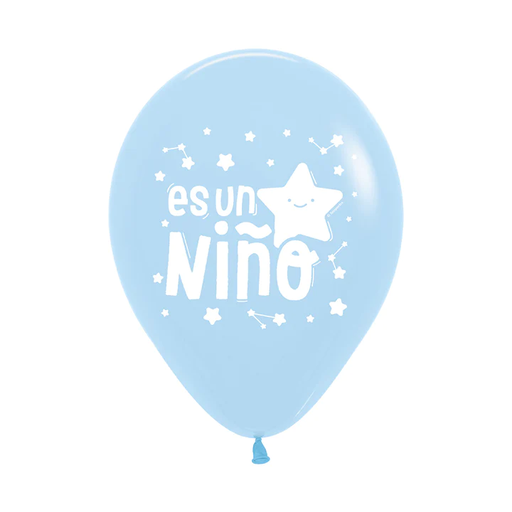 [GLOBOS] R-12 IMP ES UN NIÑO EST PM AZUL