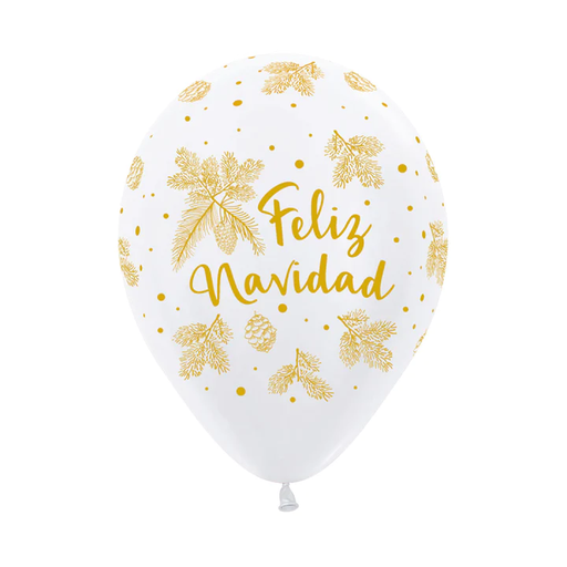 [GLOBOS] R-12 INF NAVIDAD DORADA F BLAN