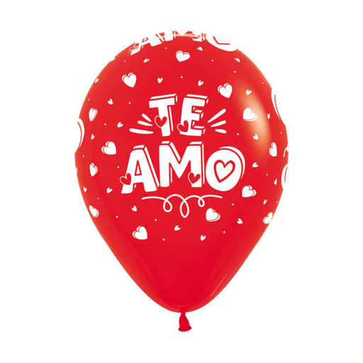 [GLOBOS] R-12 INF TE AMO MI CORAZON F ROJO 