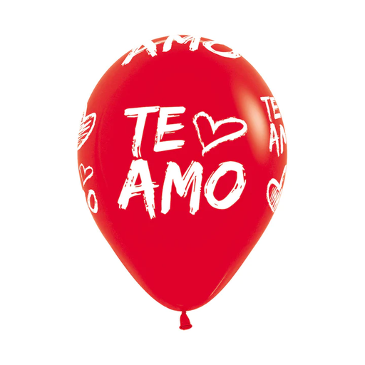 [GLOBOS] R-12 INF TE AMO MODERNO F ROJO