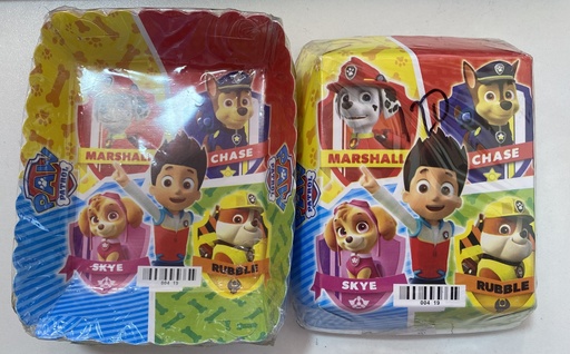 TORTERA PAPEL PAW PATROL SURT X 12